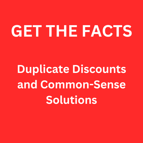 Duplicate Discounts and Common Sense Solutions